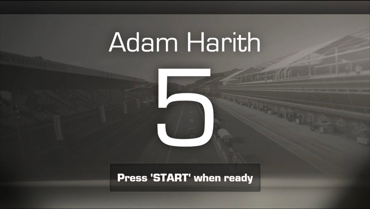 RaceRoom EVO ready to start countdown screen