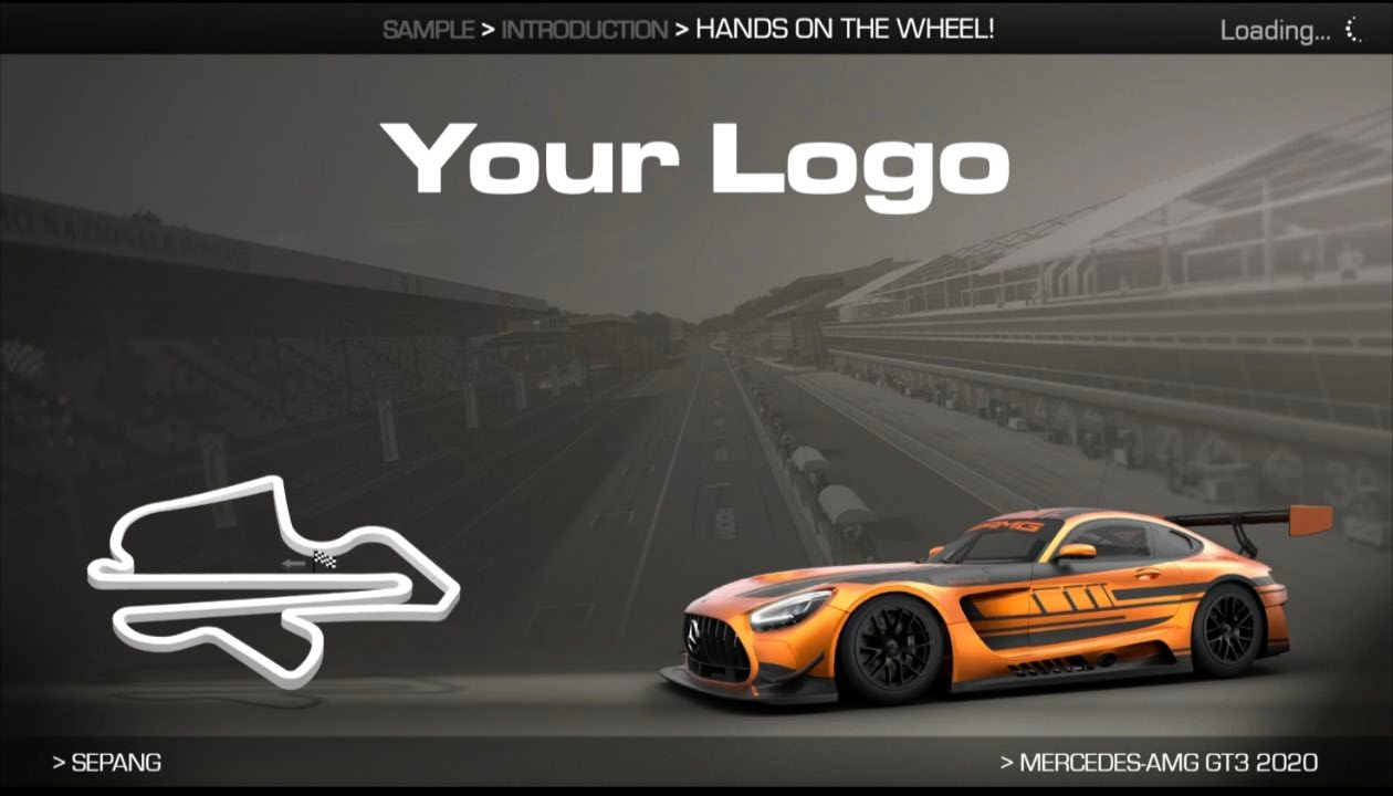 RaceRoom EVO branded loading screen